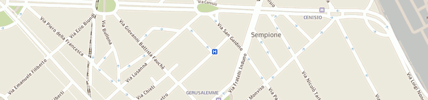 Mappa della impresa studio vittorio anfossi e c (sas) a MILANO