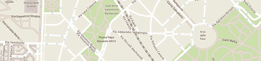 Mappa della impresa brambilla e associati a MILANO