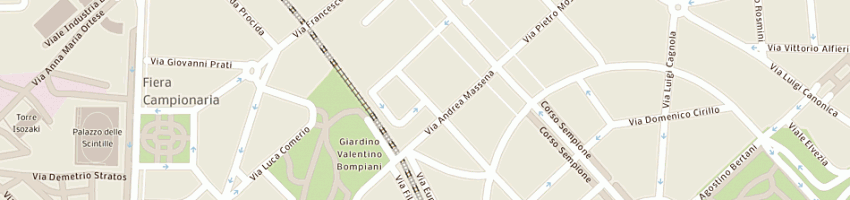 Mappa della impresa rent a service srl a MILANO