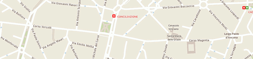 Mappa della impresa rossocorsa srl a MILANO