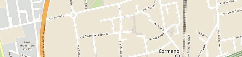 Mappa della impresa giardino di venturi mauro a CORMANO