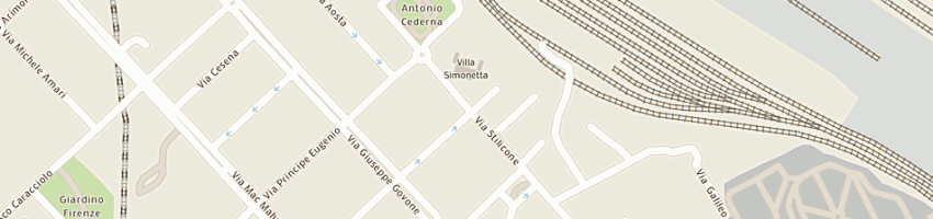Mappa della impresa v - net sas di lorenzo verger e c a MILANO