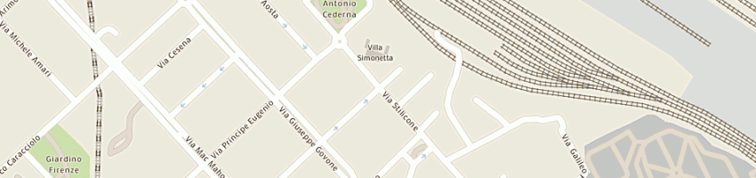Mappa della impresa deco' srl a MILANO