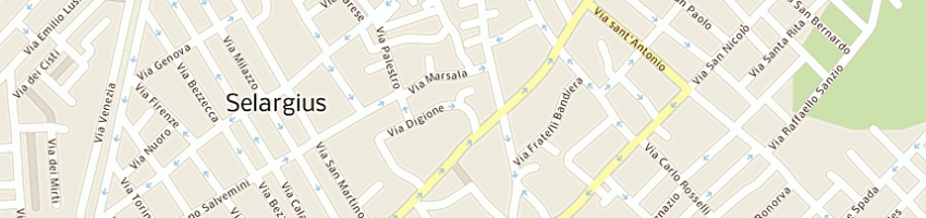 Mappa della impresa sanna giorgio a SELARGIUS