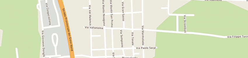 Mappa della impresa a e l di morando l currado a sas a CESANO MADERNO
