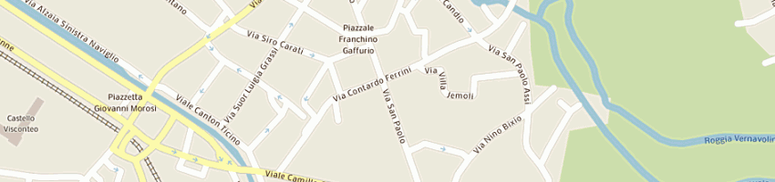Mappa della impresa profumeria faravelli a PAVIA