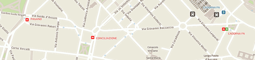 Mappa della impresa fossati paolo a MILANO