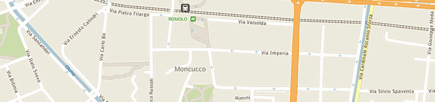 Mappa della impresa laref srl a MILANO