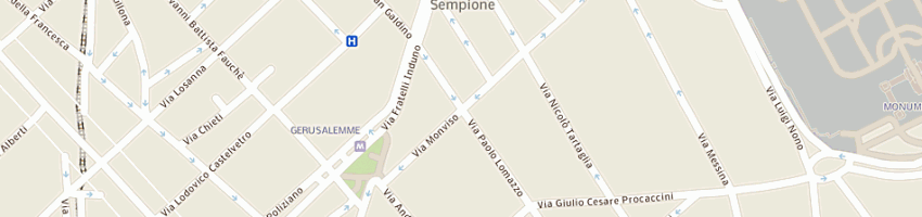 Mappa della impresa o r sas di vertova e c a MILANO