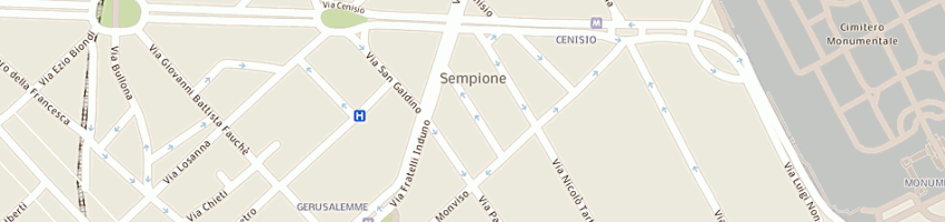 Mappa della impresa emg srl a MILANO