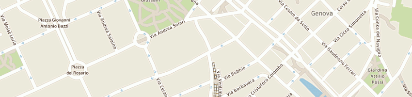 Mappa della impresa leonardi maria grazia a MILANO