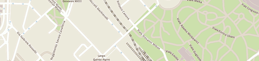 Mappa della impresa caffe' rossini srl a MILANO
