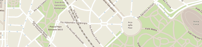 Mappa della impresa abim srl a MILANO