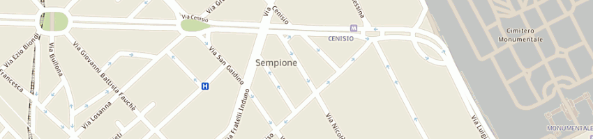 Mappa della impresa quinto store srl a MILANO