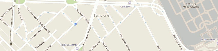 Mappa della impresa suore carmelitane di s teresa di torino a MILANO