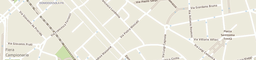 Mappa della impresa mario buccellati (srl) a MILANO