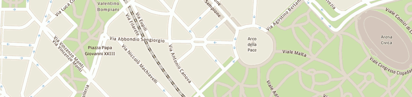 Mappa della impresa renna stefano a MILANO