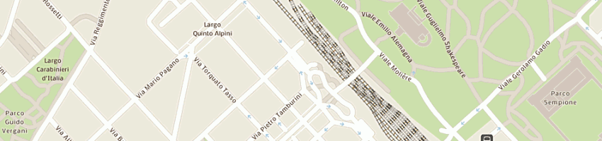 Mappa della impresa le balene srl a MILANO