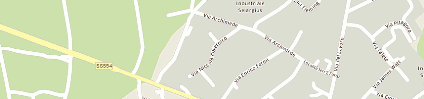 Mappa della impresa remat di cabras paolo e c sas a SELARGIUS