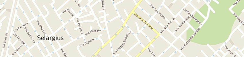 Mappa della impresa pani sondra a SELARGIUS