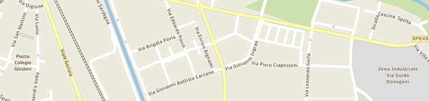 Mappa della impresa canato rosangela a PAVIA