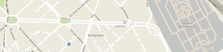 Mappa della impresa panificio vicentini sas di vicentini renza e zucchetti ambrogio e c a MILANO