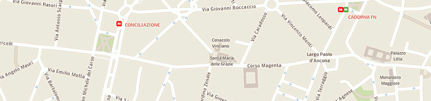 Mappa della impresa soprintendenza beni ambientali e architettonici a MILANO