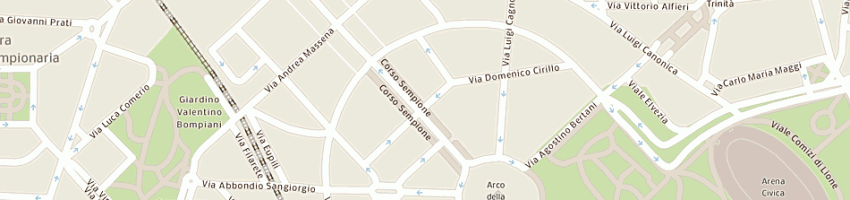 Mappa della impresa studio tdl di buzzi isabella a MILANO