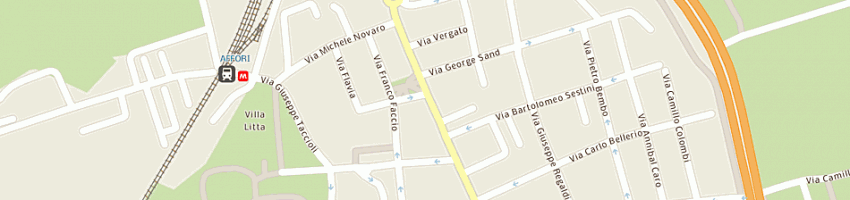 Mappa della impresa studio affori sas di di stefano maria e c a MILANO