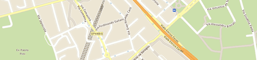 Mappa della impresa la perla srl a MILANO