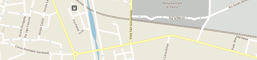 Mappa della impresa downtown a PAVIA
