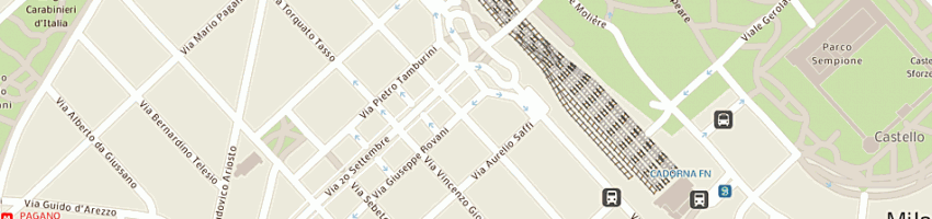 Mappa della impresa immobiliare rovani srl a MILANO