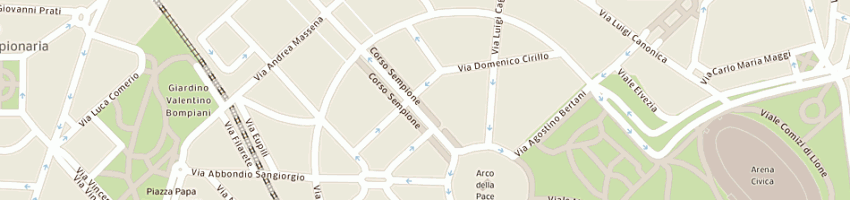 Mappa della impresa sanitaria ceschina e c (spa) a MILANO