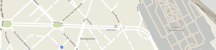 Mappa della impresa papandrea giuseppe a MILANO