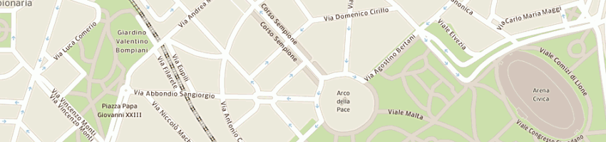Mappa della impresa gruppo immobiliare i girasoli srl a MILANO