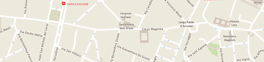 Mappa della impresa feem servizi srl a MILANO