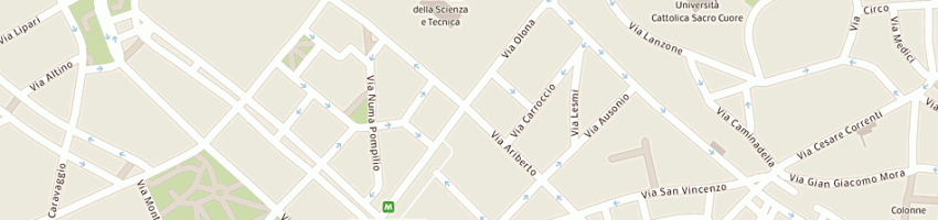 Mappa della impresa associazione culturale dedalus a MILANO