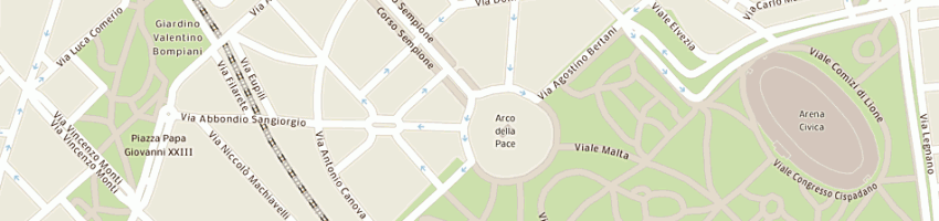 Mappa della impresa living bar ristorante a MILANO