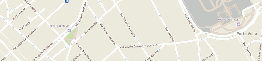 Mappa della impresa erre e sas di rebora e c a MILANO