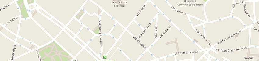 Mappa della impresa medint buyings and sellings srl a MILANO