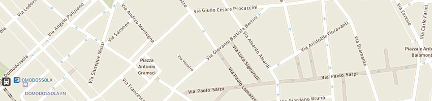 Mappa della impresa cedas sas di forlani simona a MILANO
