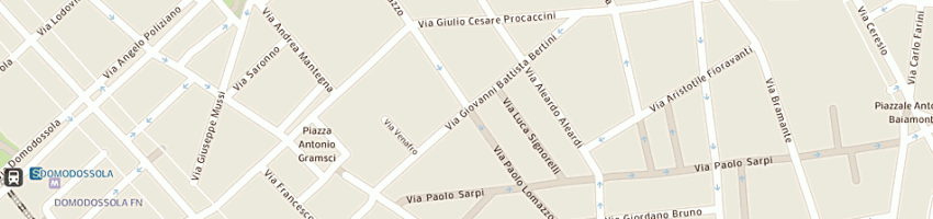 Mappa della impresa mattoncin srl a MILANO