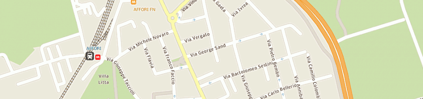Mappa della impresa chiaranet srl a MILANO