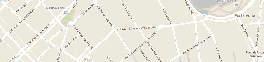Mappa della impresa camiceria valentini di cavalletti luigia e c sas a MILANO