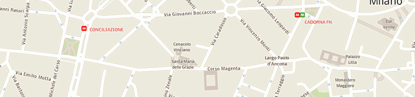 Mappa della impresa la cruna dell'ago a MILANO