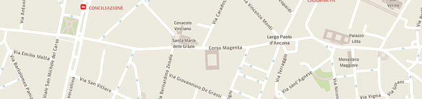Mappa della impresa stelline servizi congressuali srl a MILANO