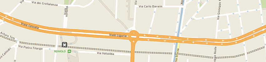 Mappa della impresa ristorante riviera srl a MILANO