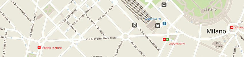 Mappa della impresa mazzucchelli gian andrea a MILANO