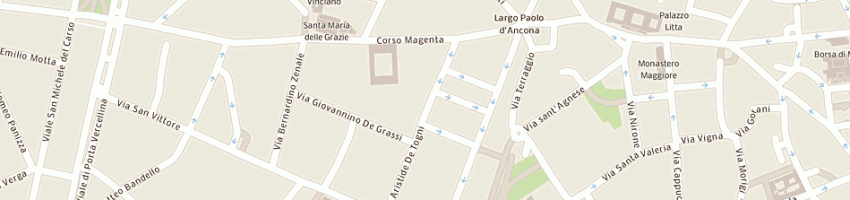 Mappa della impresa studio associato notai fermi e gilardelli a MILANO