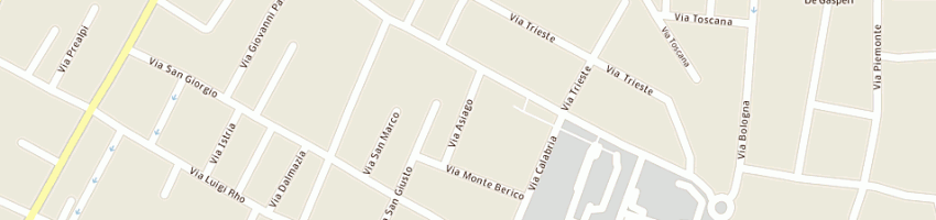 Mappa della impresa urbino antonio agente di commercio a MEDA